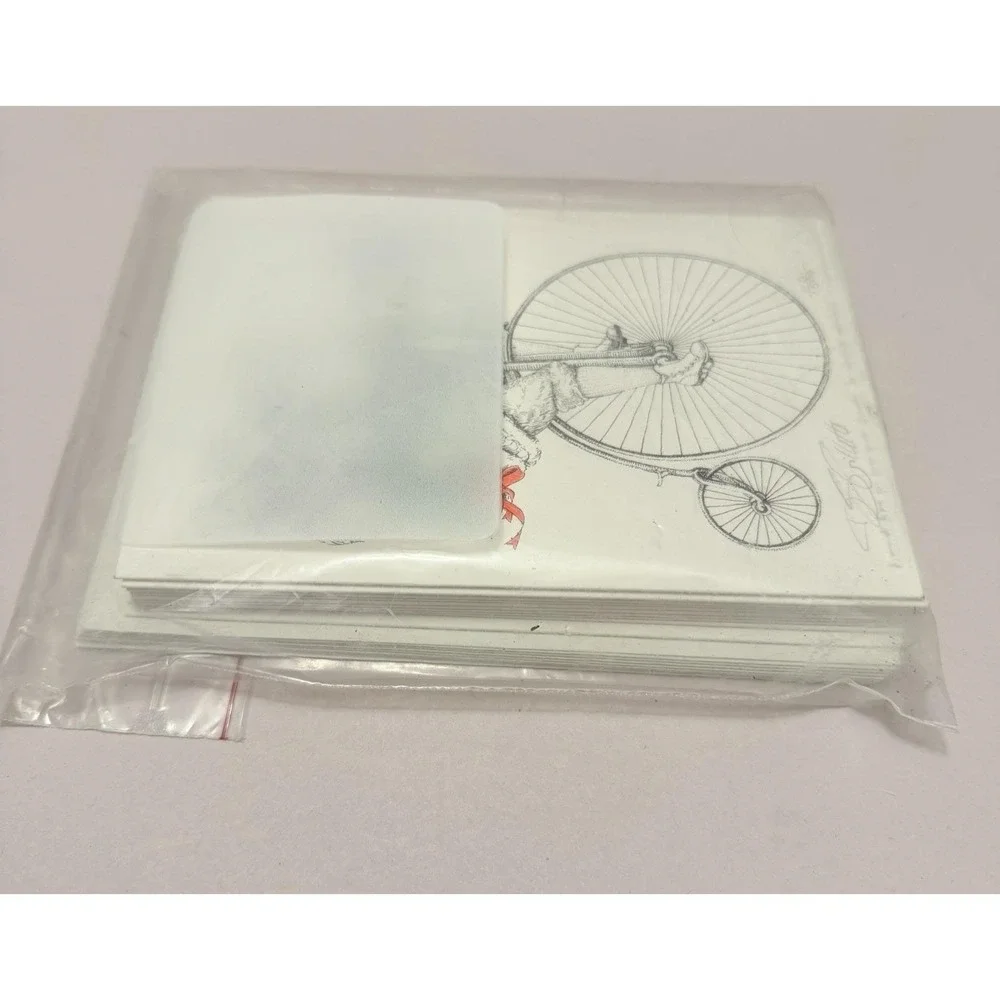Artist Original Print Christmas Card Signed Lot 10 Hand Tinted VTG Regency